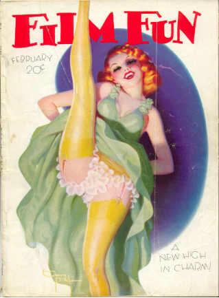 FILM FUN magazine side cover Issue 225 January 1934