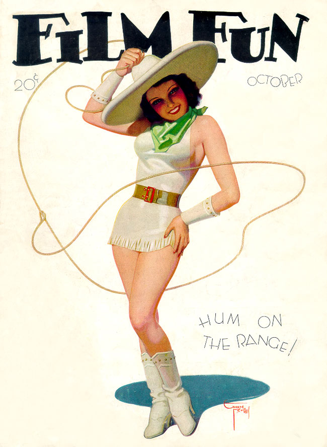 FILM FUN magazine side cover Issue 234 October 1934