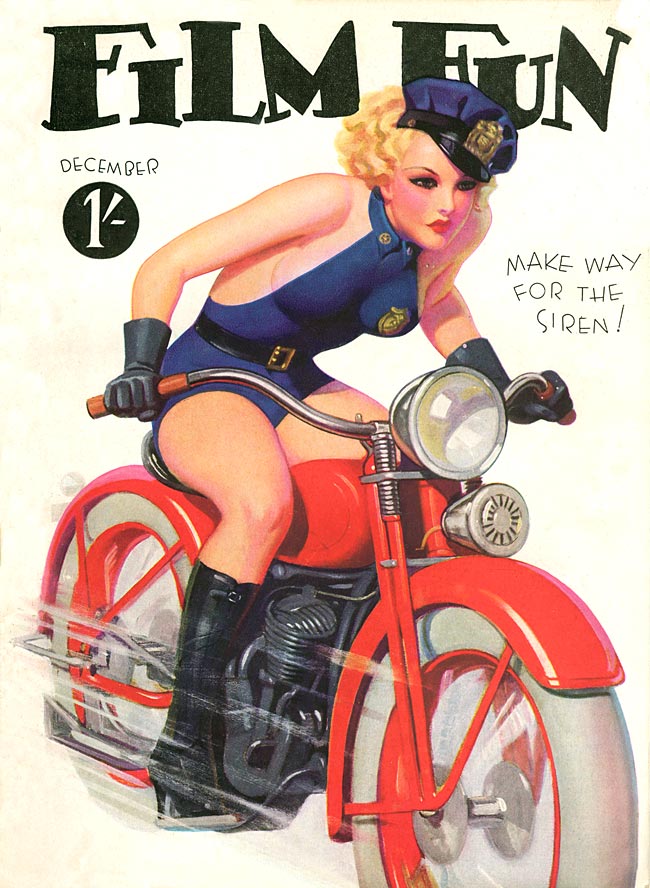FILM FUN magazine side cover Issue 236 December 1934