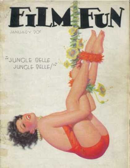 FILM FUN magazine side cover Issue 237 January 1935