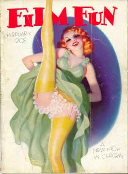 FILM FUN magazine side cover Issue 238 February 1935