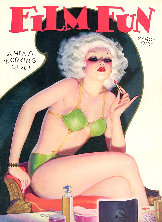 FILM FUN magazine side cover Issue 239 March 1935