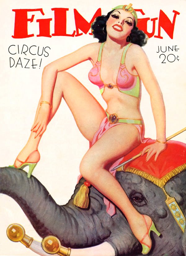 FILM FUN magazine side cover Issue 242 June 1935