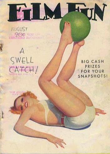 FILM FUN magazine side cover Issue 244 August 1935