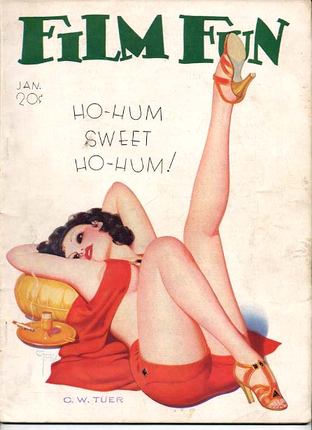 FILM FUN magazine side cover Issue 249 January 1936