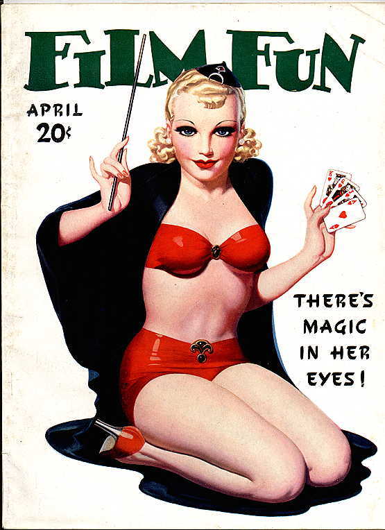 FILM FUN magazine side cover Issue 252 April 1936