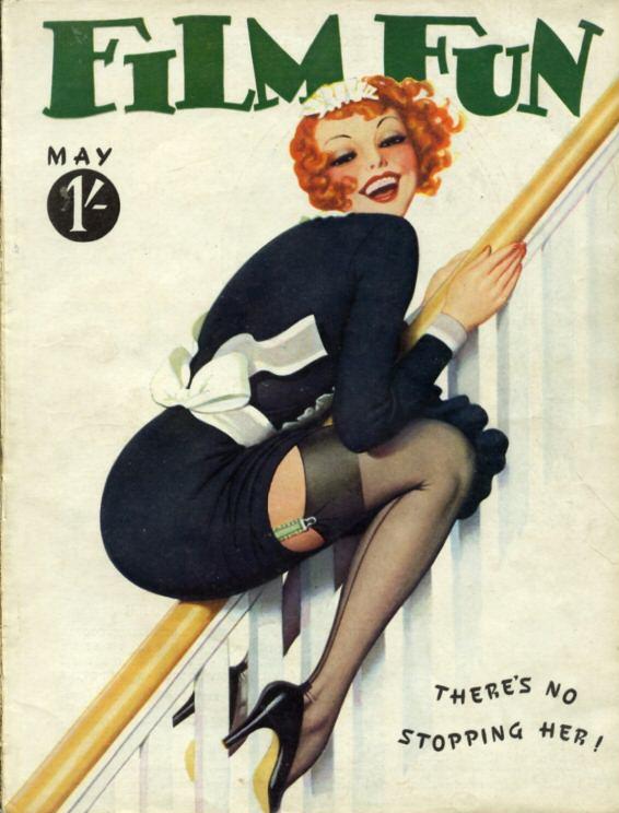FILM FUN magazine side cover Issue 253 May 1936