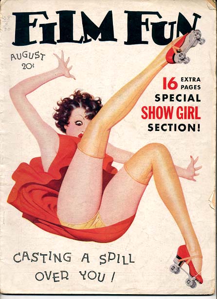 FILM FUN magazine side cover Issue 256 August 1936