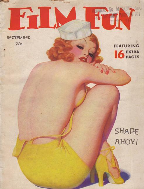FILM FUN magazine side cover Issue 257 September 1936