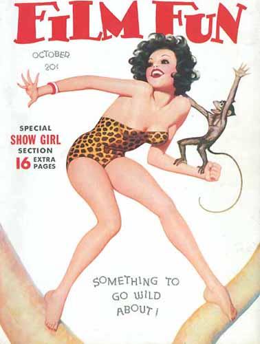 FILM FUN magazine side cover Issue 258 October 1936