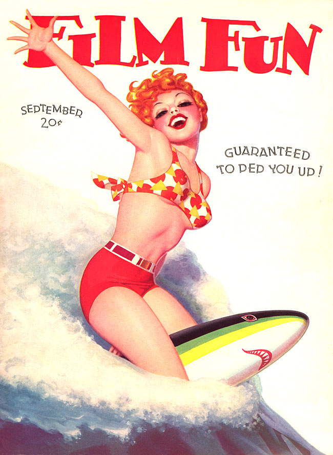 FILM FUN magazine side cover Issue 269 September 1937