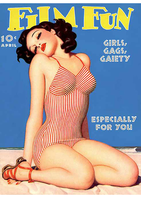 FILM FUN magazine side cover Issue 300 April 1940