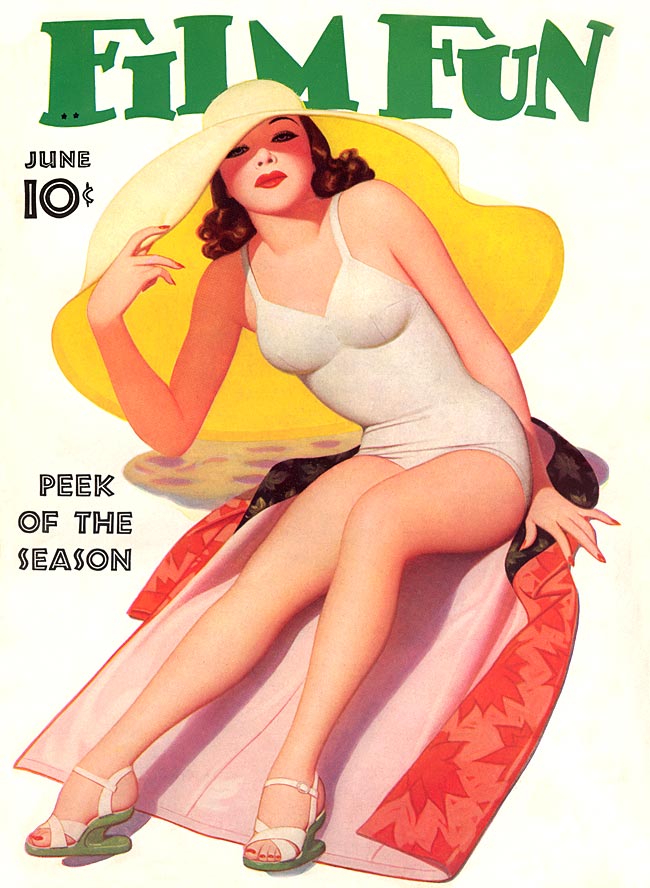 FILM FUN magazine side cover Issue 302 June 1940