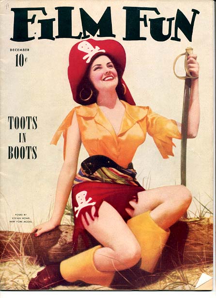 FILM FUN magazine side cover Issue 308 December 1940