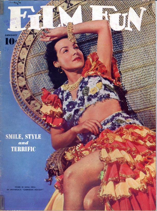 FILM FUN magazine side cover Issue 309 January 1941