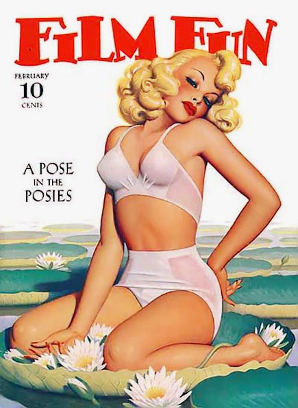 FILM FUN magazine side cover Issue 322 February 1942