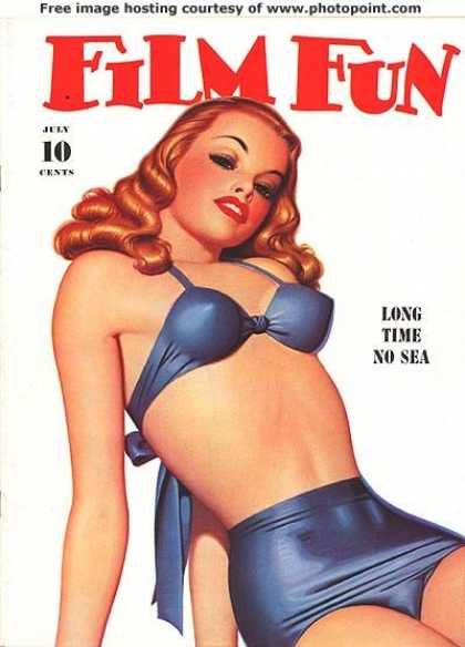 FILM FUN magazine side cover Issue 327 July 1942