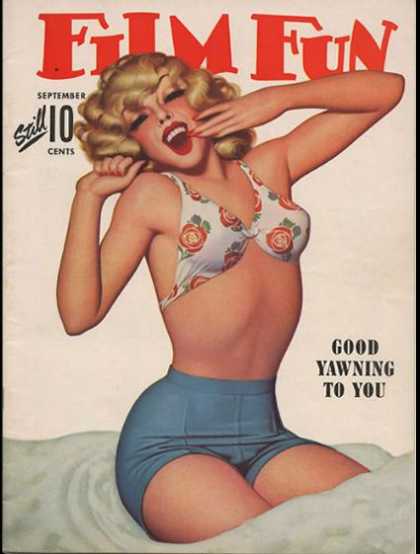 FILM FUN magazine side cover Issue 329 September 1942