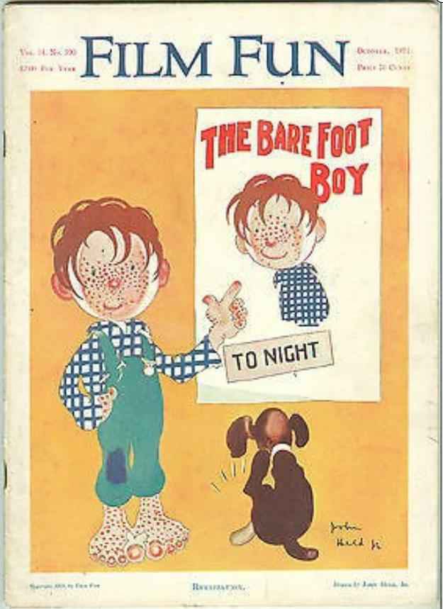 FILM FUN magazine side cover Issue 75  October 1921