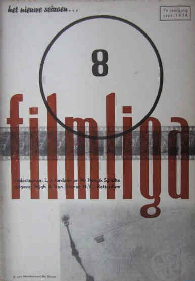 FILMLIGA magazine cover Issue 8 September 1934