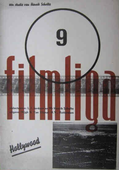 FILMLIGA magazine cover Issue 9 October 1934