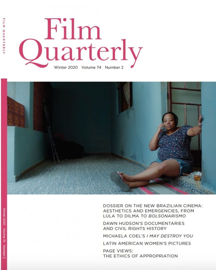 FILM QUARTERLY magazine side cover  Vol 74 No 2 Winter 2020