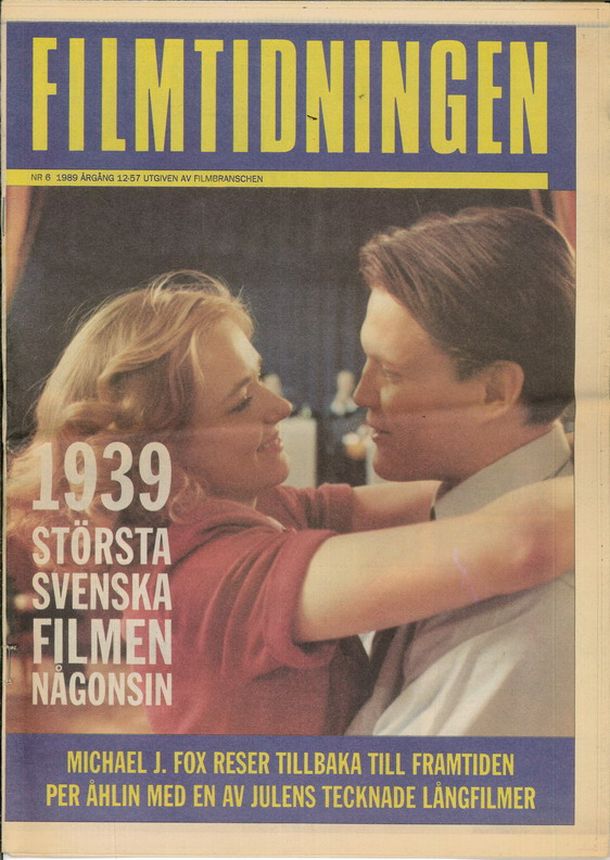FILM TIDNINGEN magazine side cover Issue 6   1989