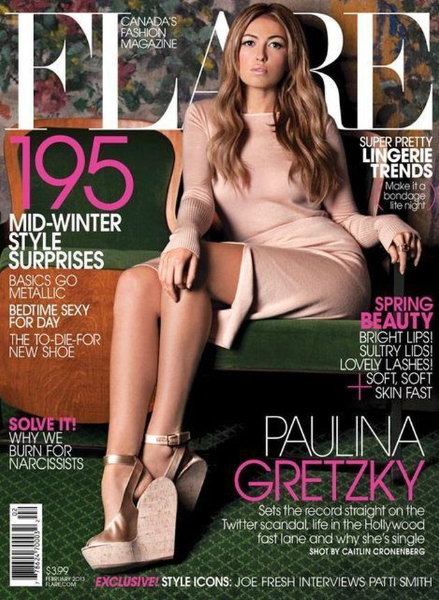 FLARE magazine side cover  February 2013