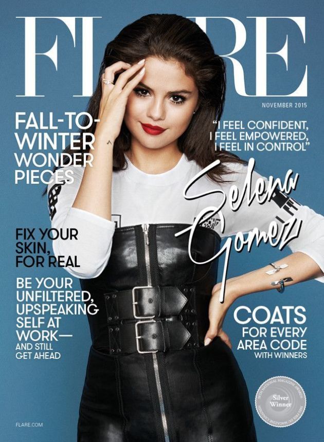 FLARE magazine side cover  November 2015