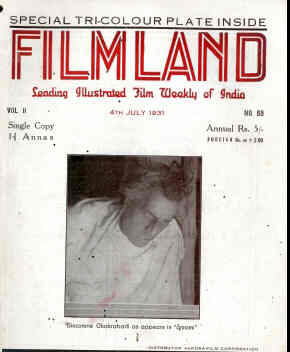 FILM LAND  magazine cover Issue 69 4 July 1931