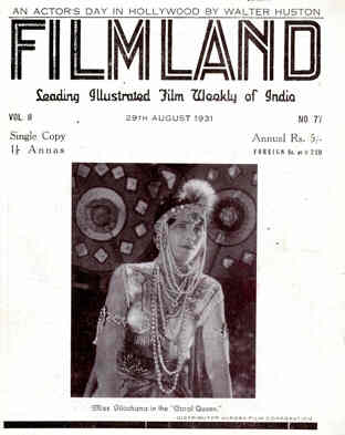 FILM LAND  magazine cover Issue 77 29 August 1931