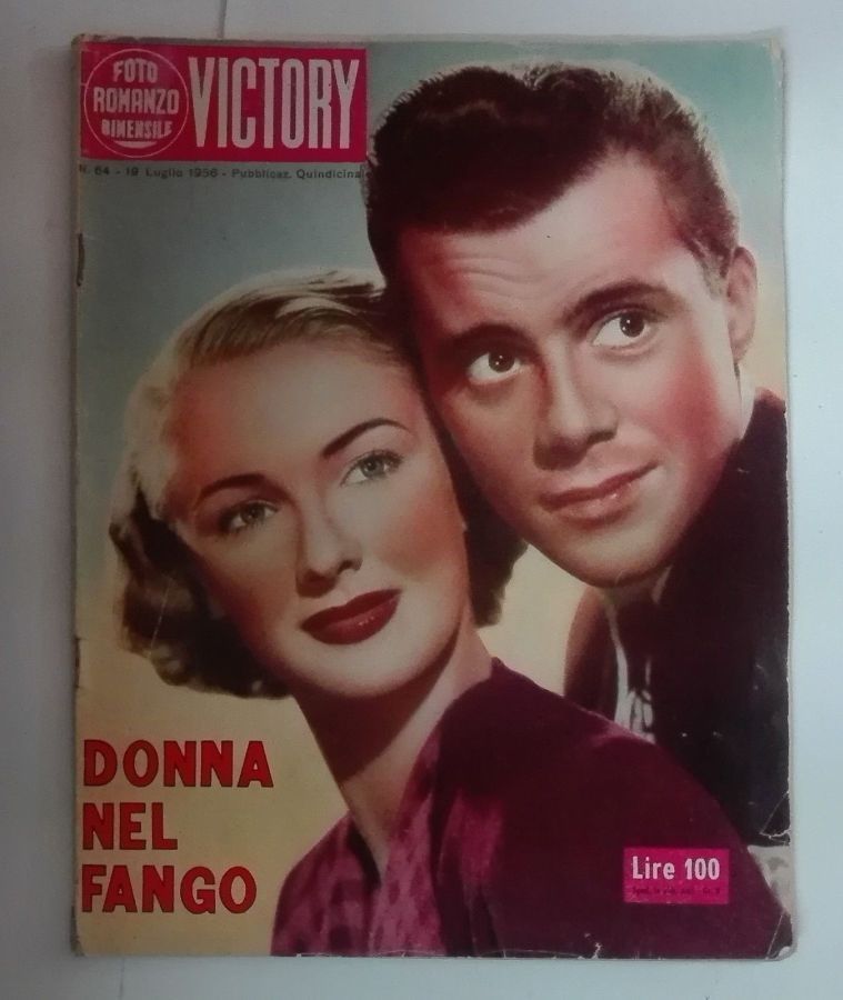 FOTO ROMANZO BIMENSILE VICTORY magazine side cover Issue 64 19 July 1956