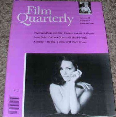 FILM QUARTERLY magazine side cover  Vol 43 # 4 Summer/June/July/August 1990