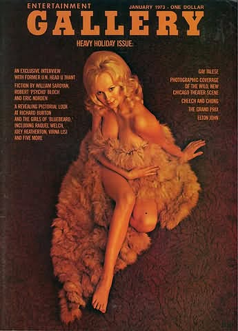 GALLERY magazine side cover  January 1973