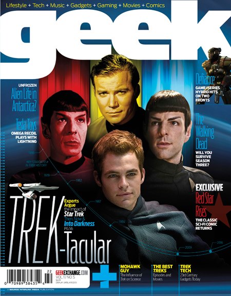 GEEK (USA) magazine side cover Issue 5 February 2013