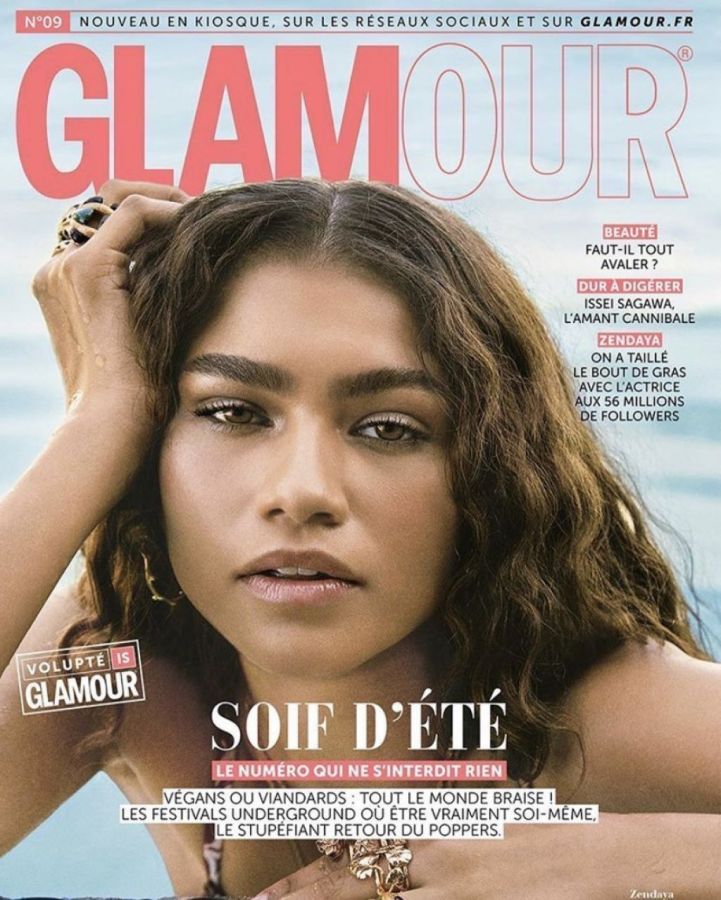 GLAMOUR FR magazine side cover  June 2019