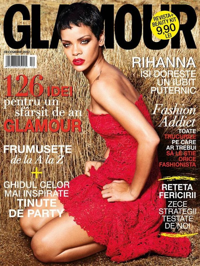 GLAMOUR ROMANIA magazine side cover  December 2012
