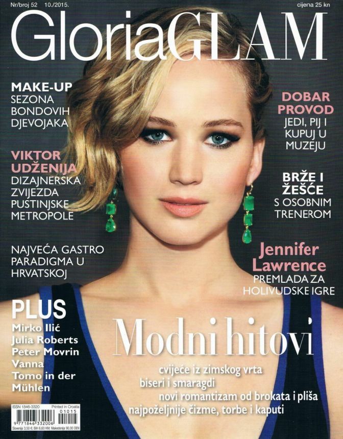 GLORIA GLAM magazine cover Issue 52  October 2015