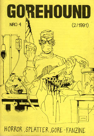 GOREHOUND magazine side cover Issue 4  1991
