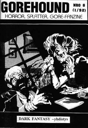 GOREHOUND magazine side cover Issue 6  1992