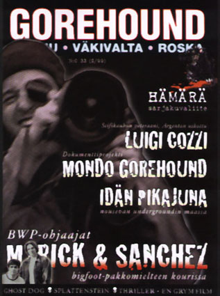 GOREHOUND magazine side cover Issue 33  1999
