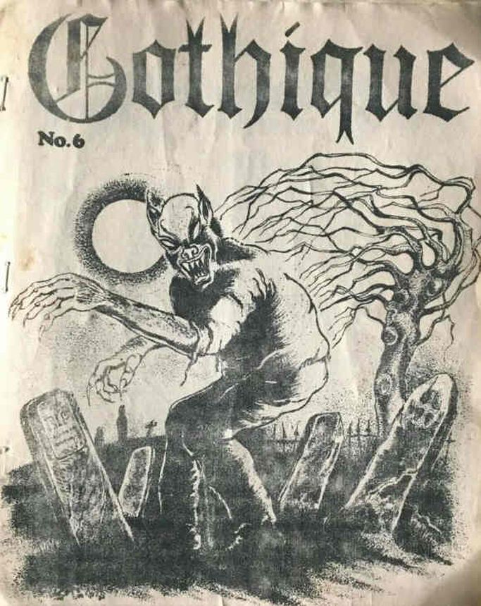 GOTHIQUE magazine side cover Issue 6 November 1966