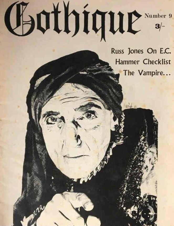 GOTHIQUE magazine side cover Issue 9 October 1969