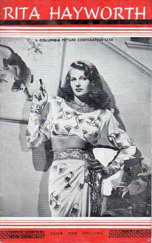RITA HAYWORTH magazine side cover  