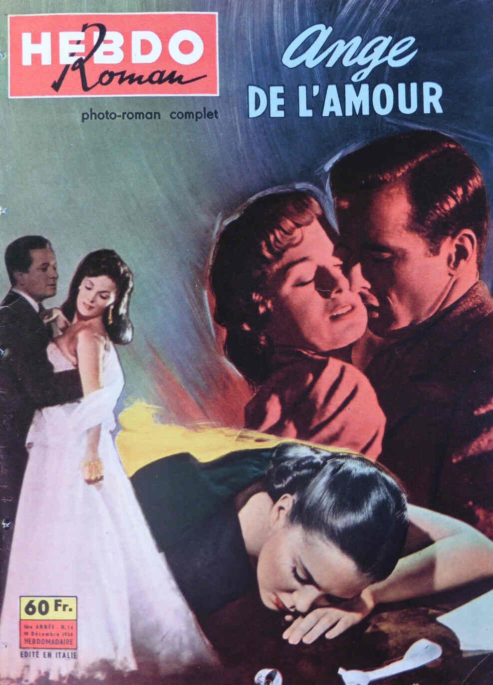 HEBDO ROMAN magazine side cover Issue 14 19 December 1956