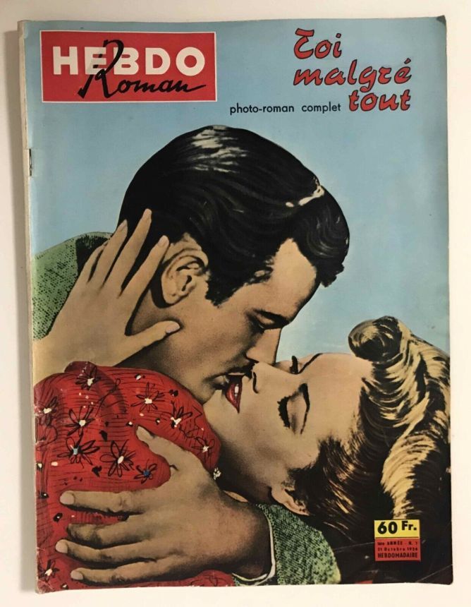 HEBDO ROMAN magazine side cover Issue 7 31 October 1956