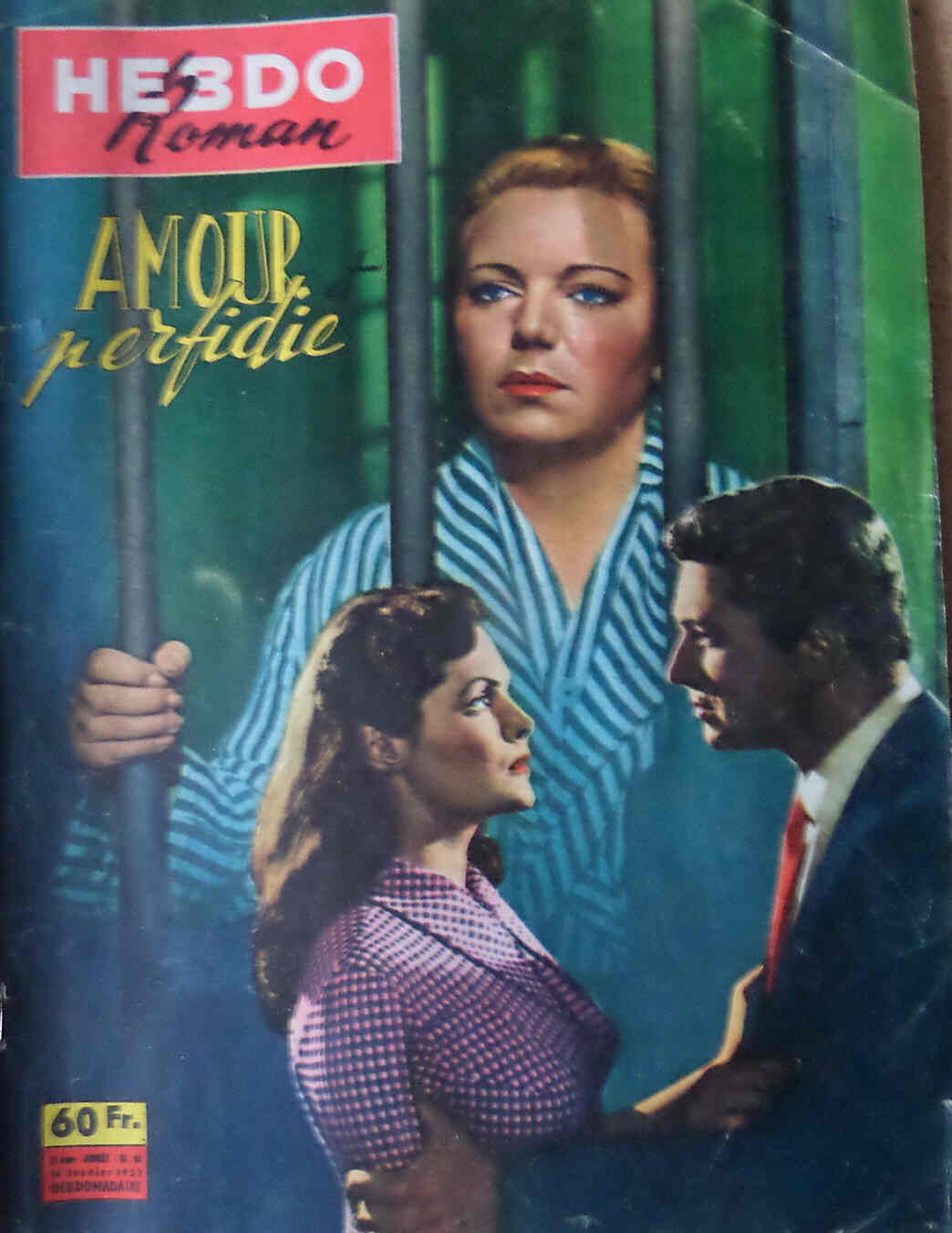 HEBDO ROMAN magazine side cover Issue 18 16 January 1957