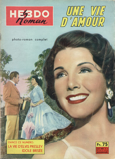 HEBDO ROMAN magazine side cover Issue 17 30 April 1958