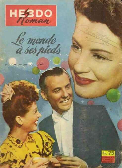 HEBDO ROMAN magazine side cover Issue 38 24 September 1958