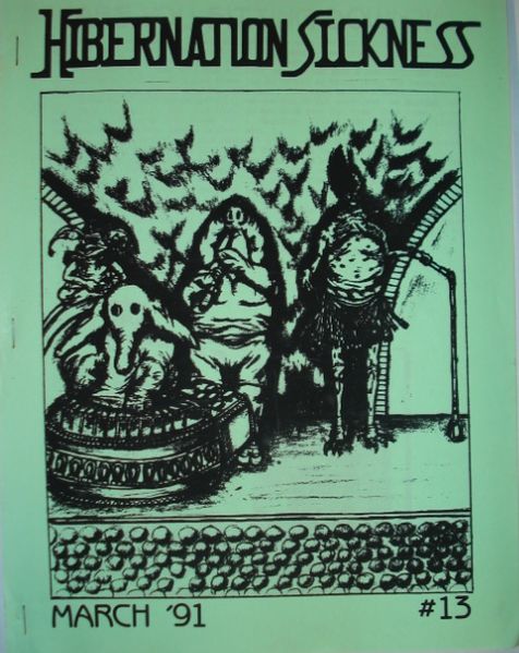 HIBERNATION SICKNESS magazine side cover Issue 13 March 1991